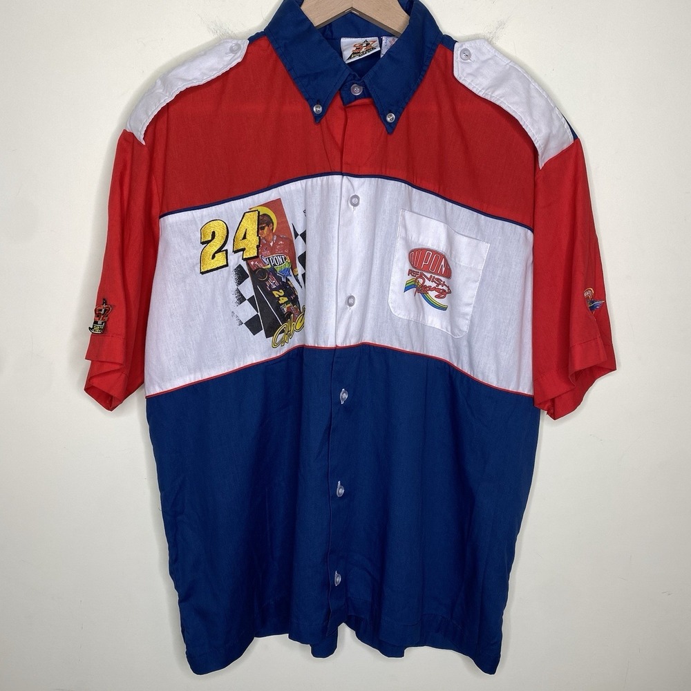 Vintage 1990s Jeff Gordon #24 Button Down Shirt Men's XL Vintage NASCAR